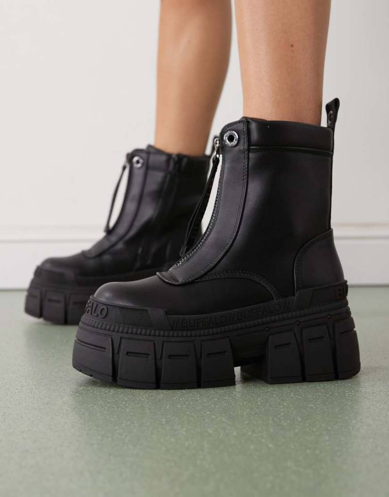 Buffalo - Gospher - Stiefel in Schwarz mit Reißverschluss von Buffalo