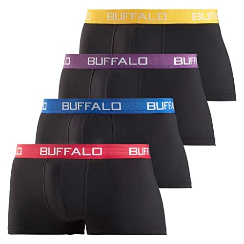 Buffalo Herren Hipster Boxershorts 4er Pack (DE/NL/SE/PL, Alphanumerisch, L, Regular, Regular, Farbkombination 2) von Buffalo