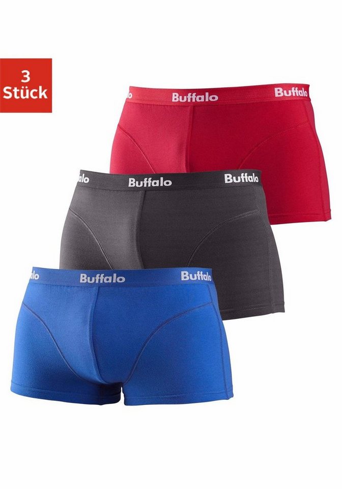 Buffalo Hipster (Packung, 3-St) mit Overlock-Nähten vorn von Buffalo