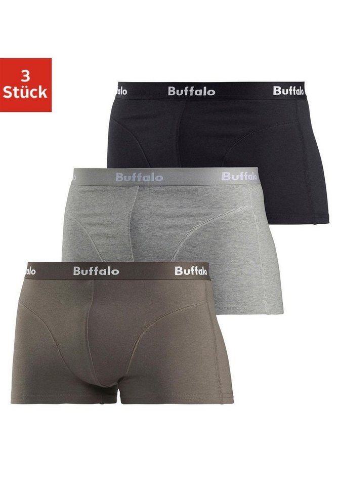 Buffalo Hipster (Packung, 3-St) mit Overlock-Nähten vorn von Buffalo