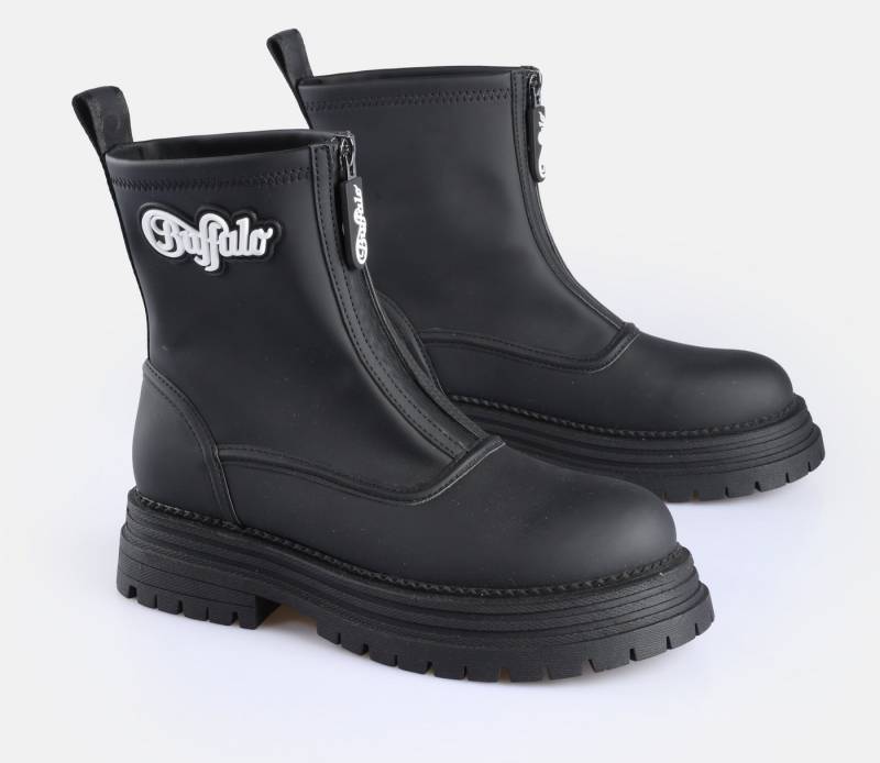 Buffalo LENNOX RAIN ZIP Gummistiefel Gummistiefelette, Festivalboots, Plateauboots mit Front-Reißverschluss von Buffalo