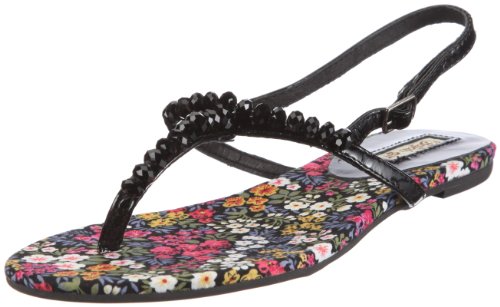 Buffalo London 310-4864 PATENT Kid Leather 118235, Damen, Sandalen/Fashion-Sandalen, Schwarz (BLACK688), EU 37 von Buffalo