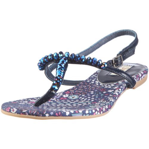 Buffalo London 310-4864 PATENT Kid Leather 118239, Damen, Sandalen/Fashion-Sandalen, Blau (NAVY141), EU 37 von Buffalo London