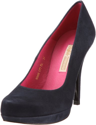 Buffalo London 9669-177 BL KID SUEDE 125527, Damen Pumps, Blau (NAVY129), EU 40 von Buffalo