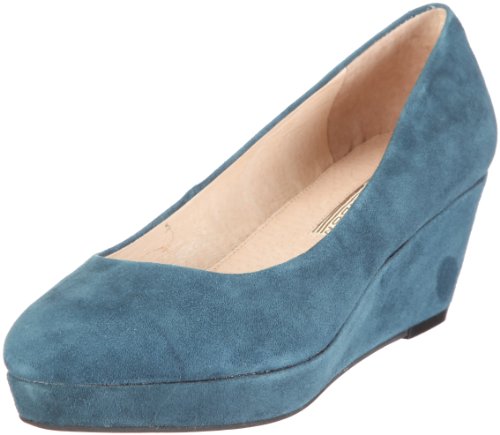 Buffalo London Damen 110-7844 Kid Suede Pumps, Blau/Navy von Buffalo