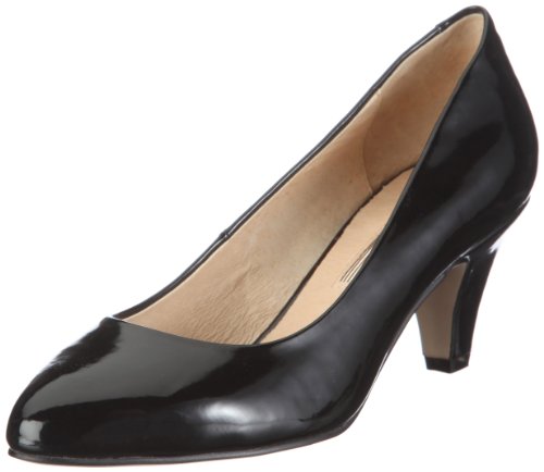 Buffalo London Damen 110-7909 PATENT PU Pumps, Schwarz/Black 01, 36 von Buffalo