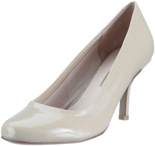 Buffalo London Damen 111-677 PATENT Leather Pumps, Beige (Nude 01) von Buffalo