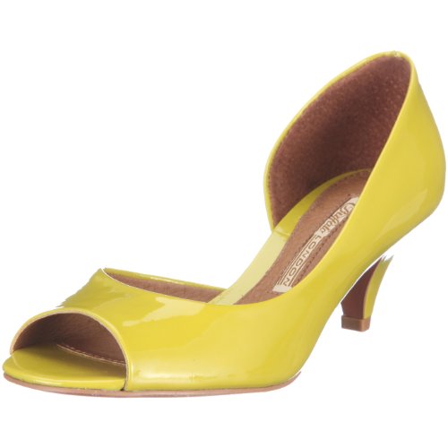 Buffalo London Damen 16434-700 PATENT PU Pumps, Gelb/Lime 05 von Buffalo