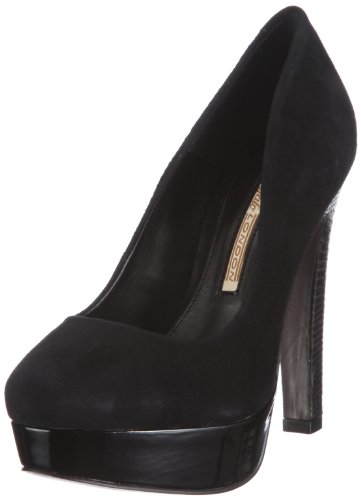 Buffalo London Damen 19716X-834 Kid Suede Pumps, Schwarz/Black 01, 36 von Buffalo