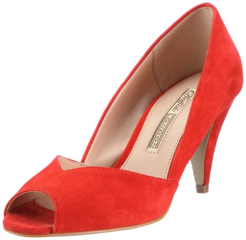 Buffalo London Damen 21550CH-918 Kid Suede Pumps, Orange (ORANGE 01) von Buffalo