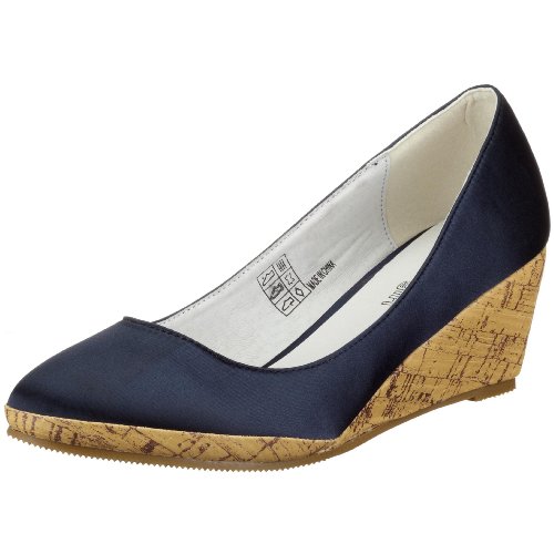 Buffalo London Damen 321928 ZM Satin Pumps, Blau/Blue 08, 41 EU von Buffalo