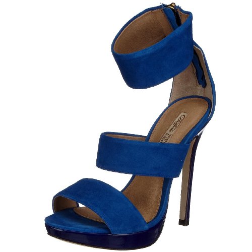 Buffalo London Kid Suede 16607-663, Damen Sandalen/Fashion-Sandalen, blau, (royal 24), EU 37 von Buffalo