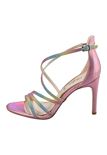 Buffalo Makai 2 - Sandal Heel - Vegan Nappa/Glitter - Rainbow Kunstleder 40 EU von Buffalo