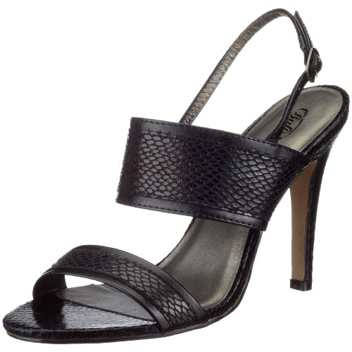 Buffalo Met Pu GG Snake 219082, Damen Sandalen/Fashion-Sandalen, schwarz, (black 01), EU 37 von Buffalo