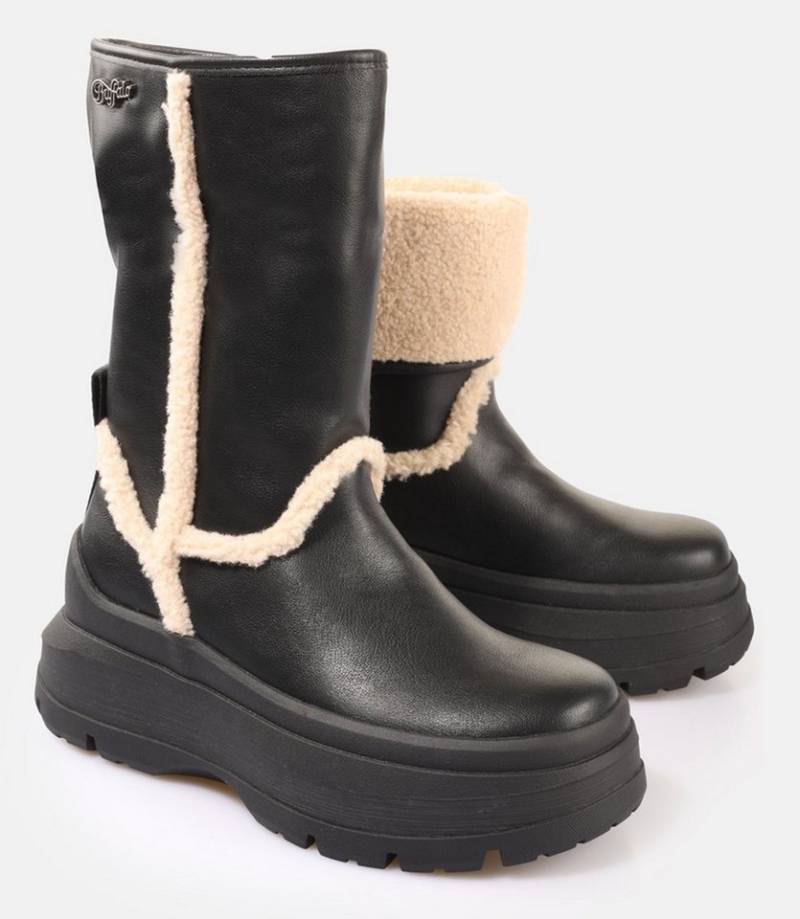 Buffalo OLYMPIA FOLD BOOT WARM Winterboots Plateauboots, Snowboots mit umschlagbarem Kragen von Buffalo