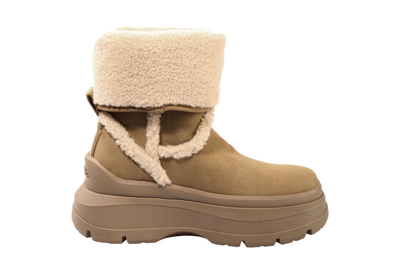 Buffalo Olympia Fold Boot Warm Stiefelette mit Plateauabsatz von Buffalo