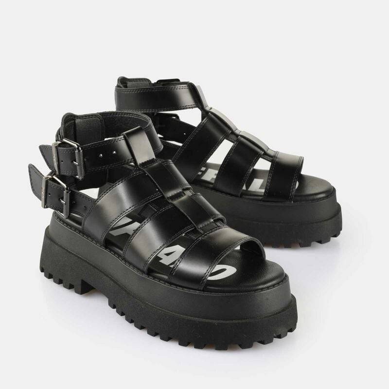 Buffalo PLUTO GLD Sandale schwarz in EU39 von Buffalo