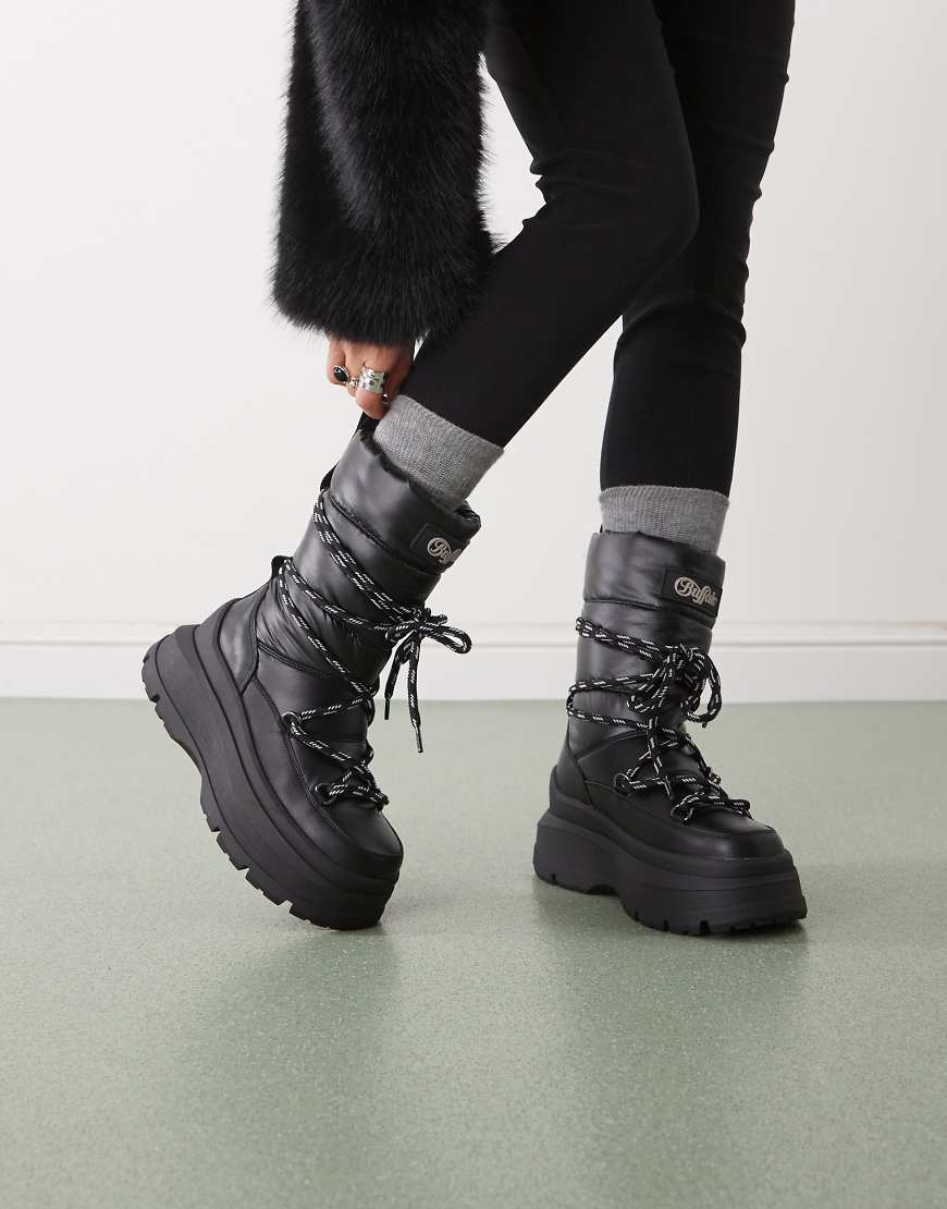 Buffalo - Puffer-Schneestiefel in Schwarz von Buffalo