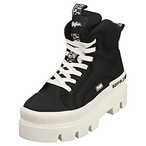 Buffalo Raven Laceup MID Schwarz 39 von Buffalo