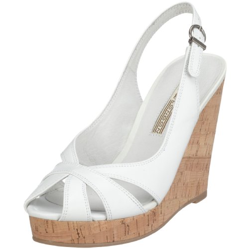 Buffalo S Denver Leather 307-13899, Damen Sandalen/Fashion-Sandalen, weiss, (white ), EU 37 von Buffalo