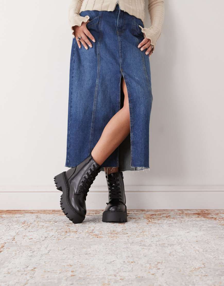 Buffalo - Schnürstiefel in Schwarz von Buffalo