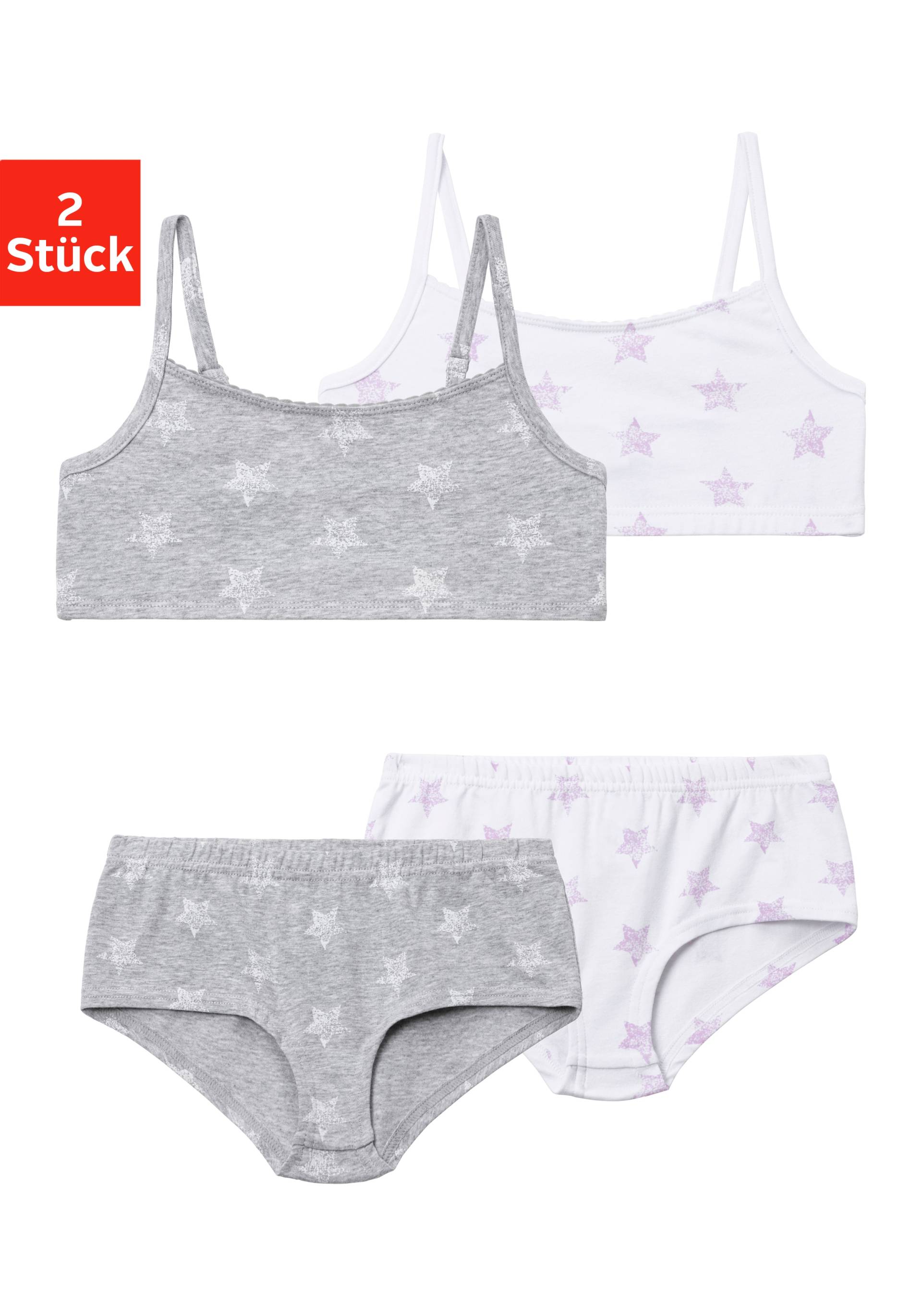 Buffalo Set: Bustier, (4 tlg., mit Panty), mit Sternen bedruckt von Buffalo