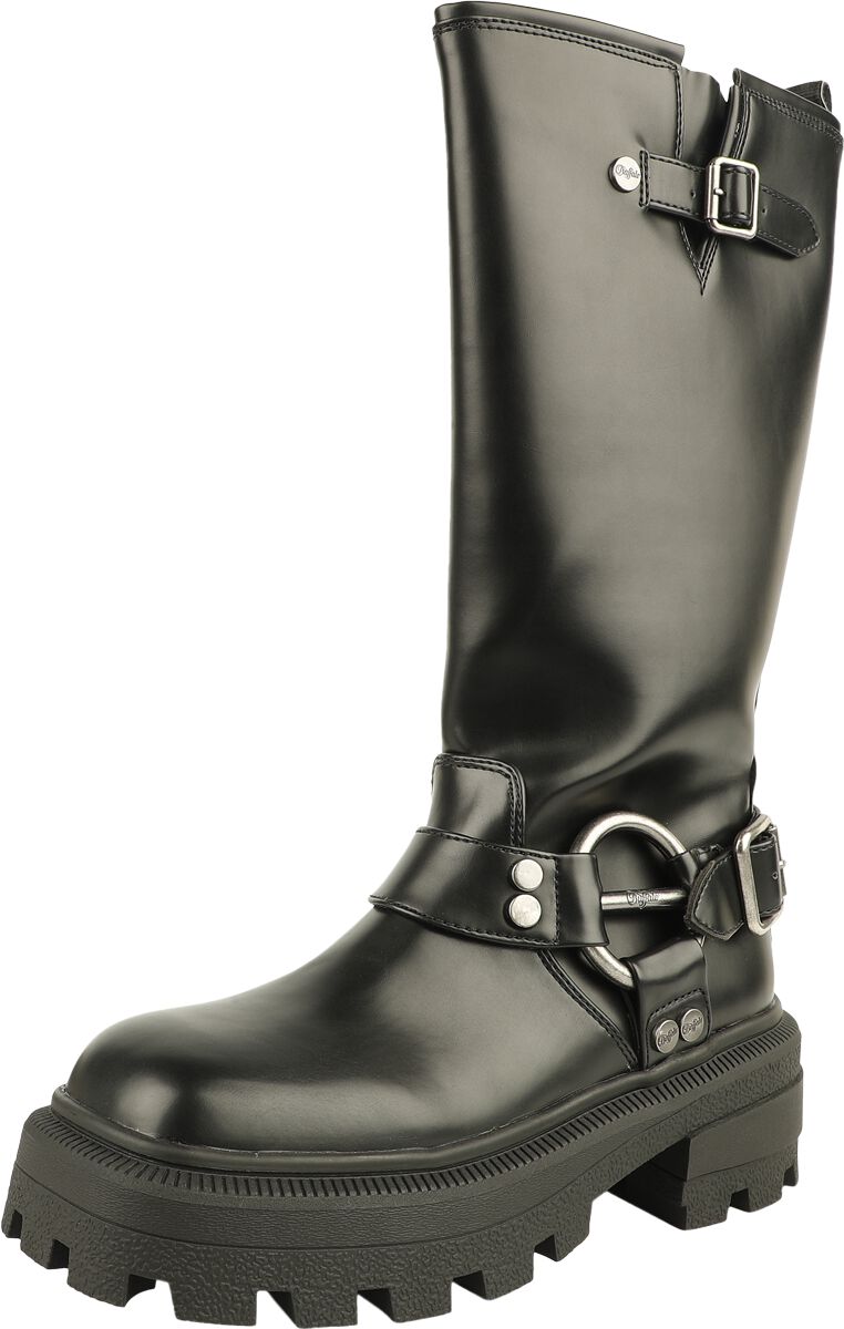 Buffalo Stiefel - Nabu Harness Boot - EU36 bis EU41 - für Damen - Größe EU37 - schwarz von Buffalo