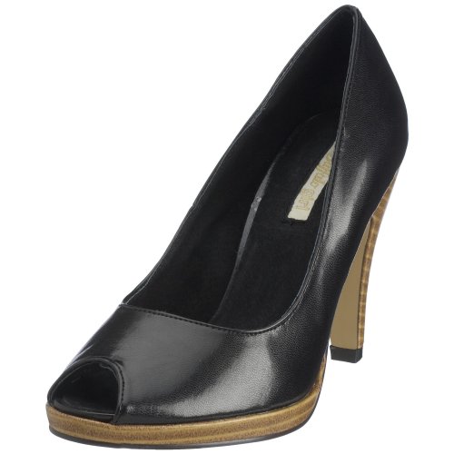 Buffalo T1501 Damen Peeptoe schwarz EU 41 von Buffalo