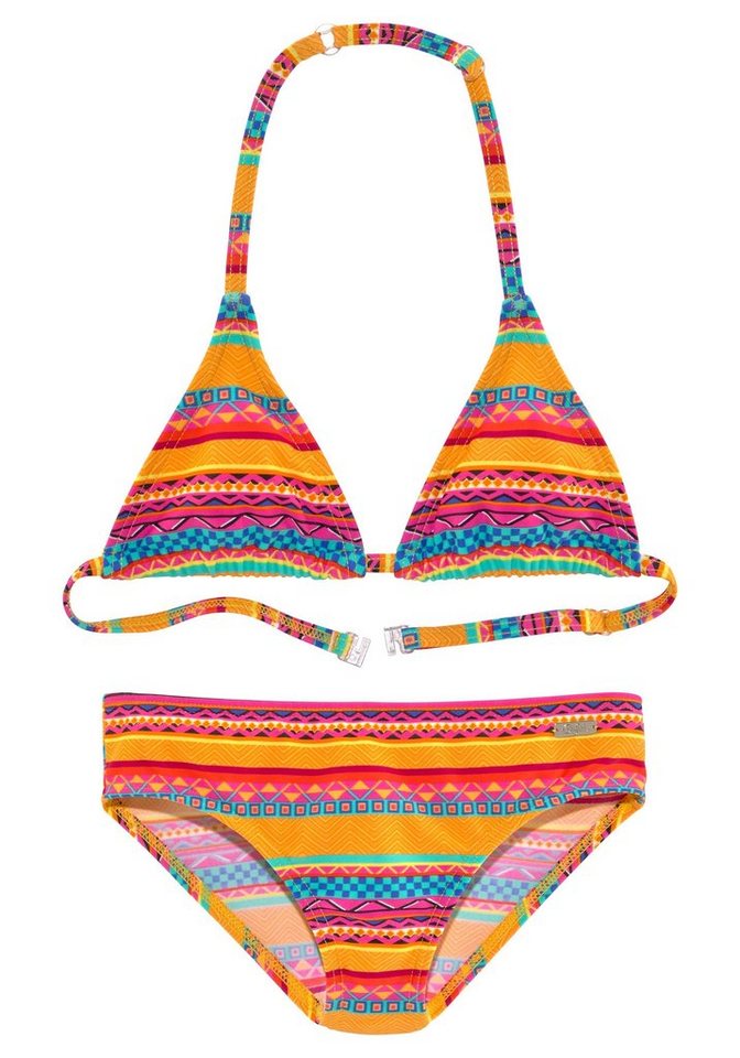 Buffalo Triangel-Bikini Lux Kids mit abstraktem Druck von Buffalo