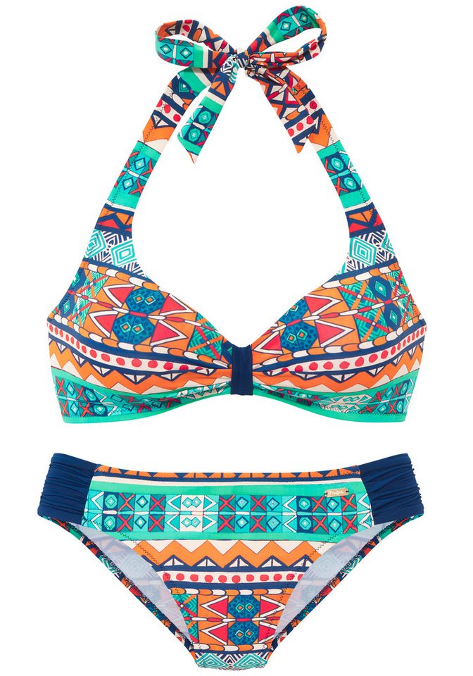 Buffalo Triangel-Bikini mit farbenfrohen Design von Buffalo