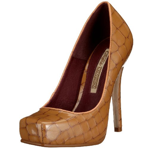 Buffalo patent croco pu 12654XY-574, Damen Pumps, braun, (tan 43), EU 37 von Buffalo