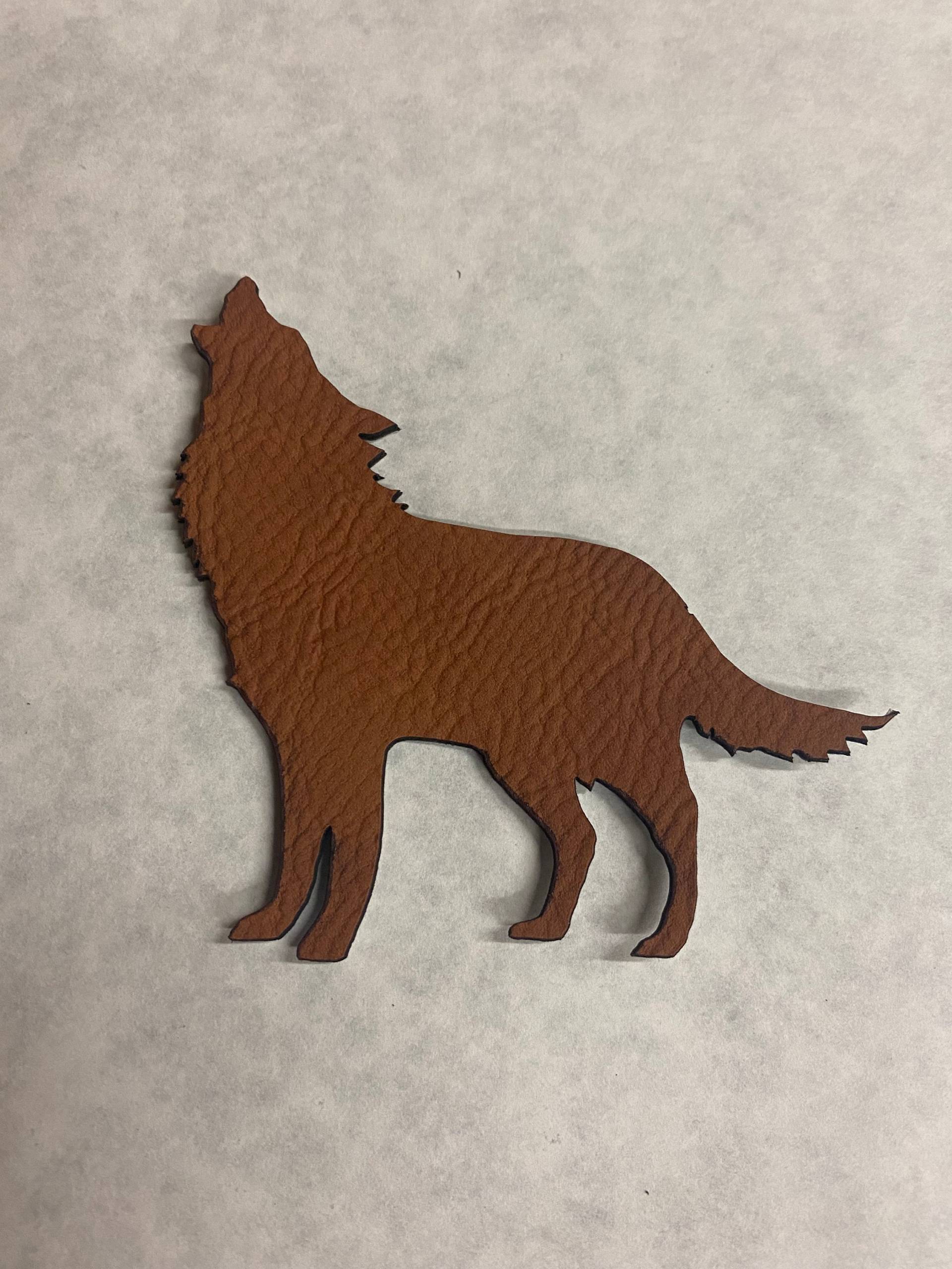 Wolf Leder Patches Blanko , Pu Aufnäher, Kunstleder Aufnäher von BuffaloCustomsLLC