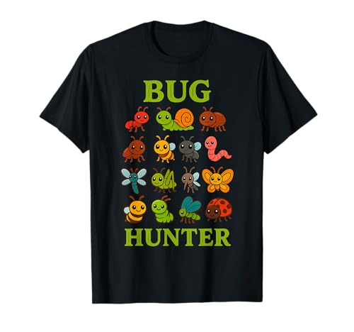 Bug Hunter Niedlicher Insektensammler für Kinder, Natur-Design T-Shirt Bug Hunter Niedlicher Insektensammler für Kinder, Natur-Design T-Shirt von Bug Hunter Funny Insect Explorer Apparel