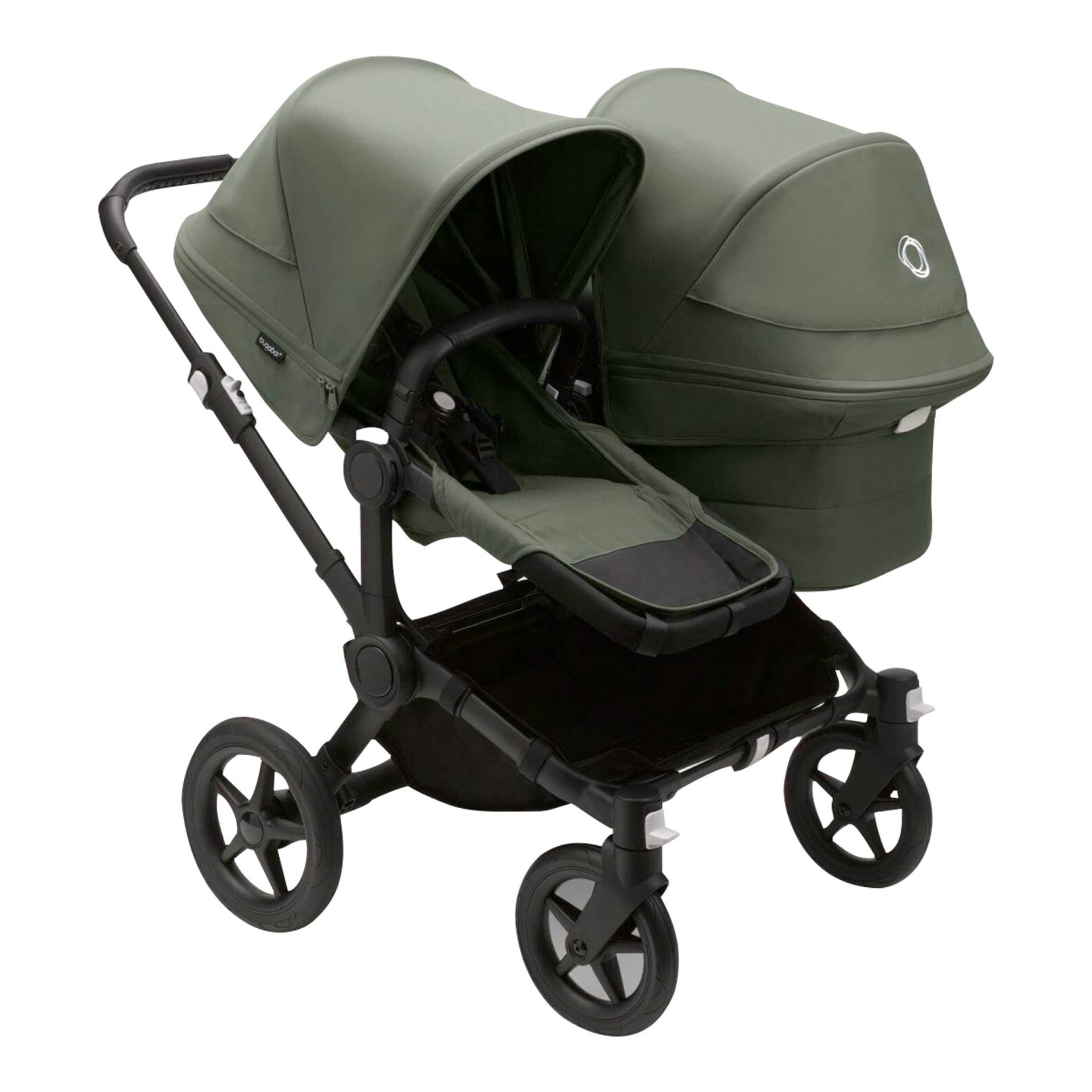 Bugaboo Donkey 5 Kinderwagen Geschwisterwagen Bundle Duo gruen von Bugaboo