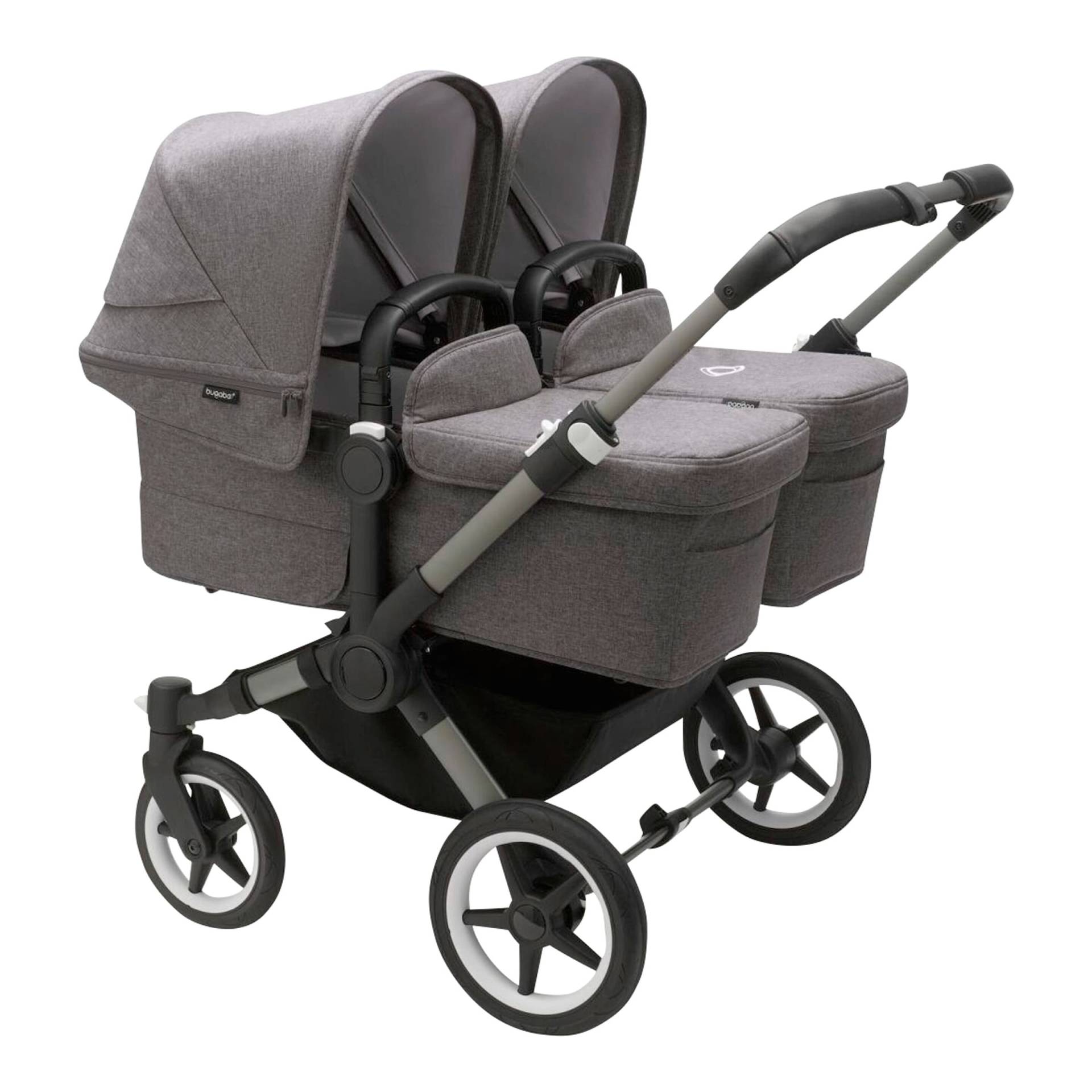 Bugaboo Donkey 5 Zwillings- und Kinderwagen Geschwisterwagen Bundle Twin grau von Bugaboo