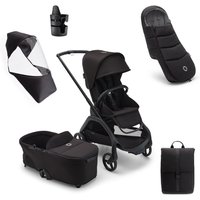 bugaboo Kinderwagen Dragonfly Complete Black/Midnight Black, Essential Bundle von Bugaboo