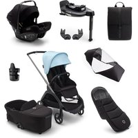 bugaboo Kinderwagen Dragonfly Complete Graphite/Midnight black/Skyline Blue, Ultimate Newborn Bundle von Bugaboo