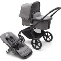 bugaboo Kinderwagen Fox 5 mit Liegewanne und Sitz Black/Grey Melange von Bugaboo