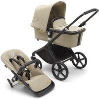 bugaboo Kinderwagen Fox Cub mit Liegeaufsatz und Sitz Black/Desert Beige von Bugaboo