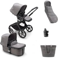 bugaboo Kombikinderwagen Fox 5 mit Zubehör Black/Grey Melange von Bugaboo