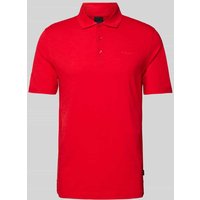 bugatti Slim Fit Poloshirt im unifarbenen Design in Rot, Größe XL von Bugatti