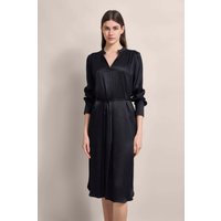 Blusenkleid mit Bindegürtel in schwarz von Bugatti