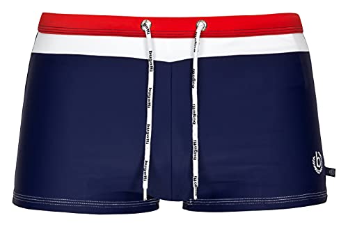 bugatti® - Herren Badehose/Badepants in Marineblau/rot, Größe 4XL (Herstellergröße: 10) von bugatti