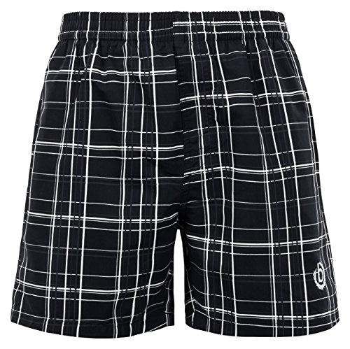 bugatti® - schwarz Karierte Herren Badeshort, Größe XXL von bugatti