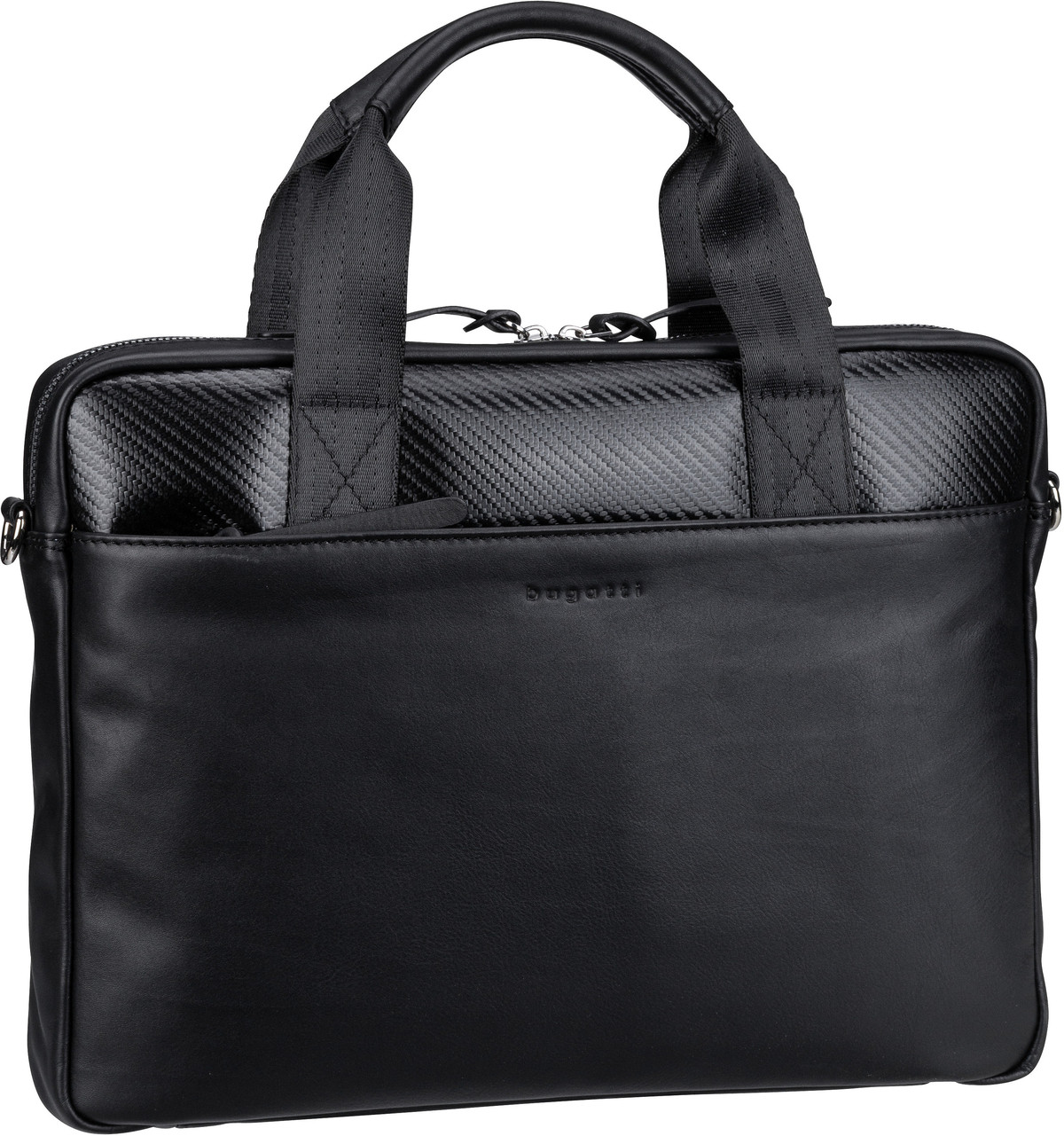 Bugatti Comet Briefcase  in Schwarz (9 Liter), Aktentasche von Bugatti