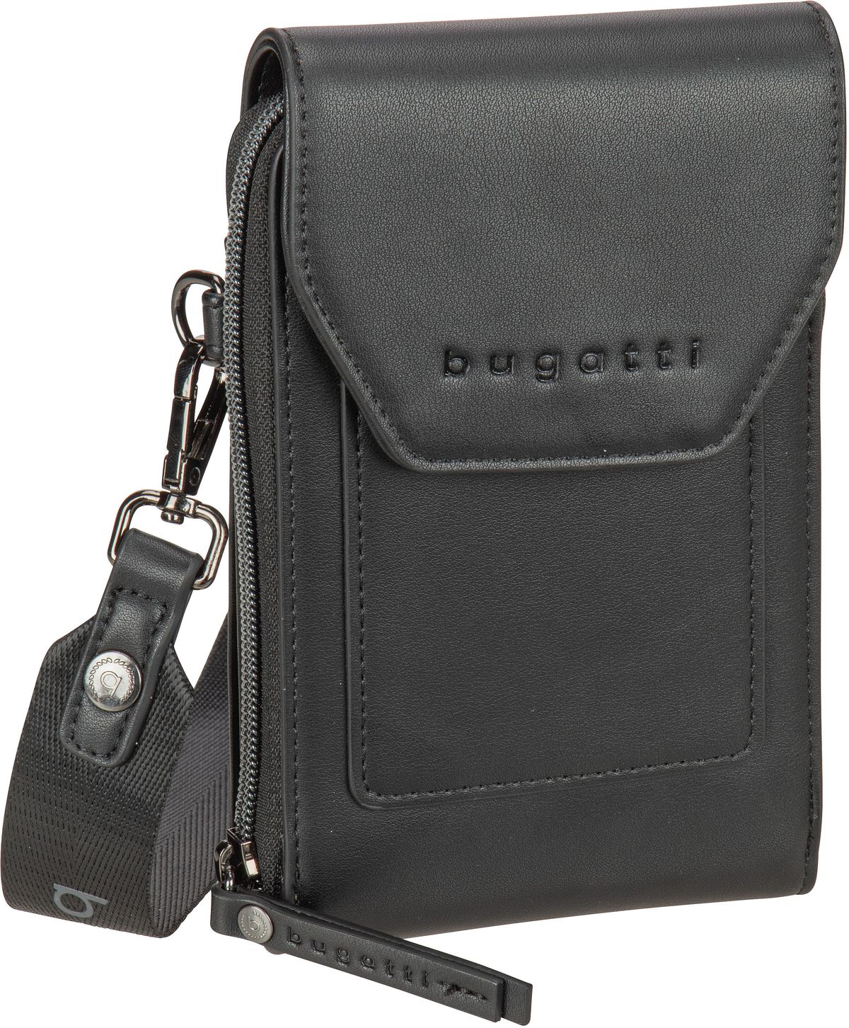 Bugatti Almata Crossover Purse Bag  in Schwarz (0.8 Liter), Umhängetasche von Bugatti