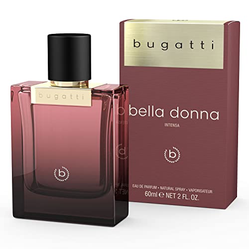 bugatti Parfüm Damen bella donna intensa EdP 60ml I sinnliches Eau de Parfum für jedes Alter und für jeden Anlass I elegante Kombination aus Kaffee, Jasmin & Patchouli I floral, erdig & warm von Bugatti