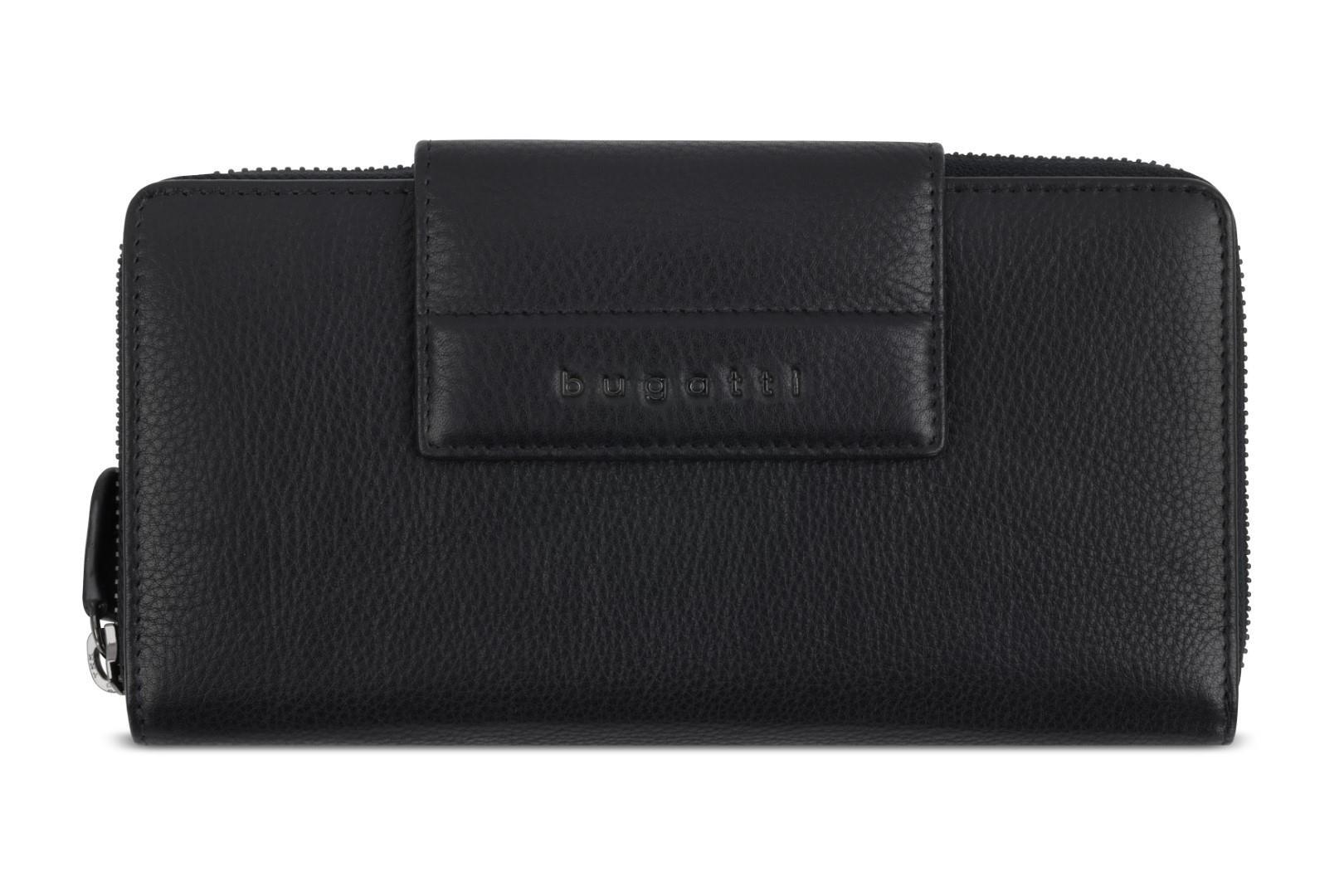 Bugatti - Börsen M. Rv Nome Rv-Damenlangbörse L Schwarz Schwarz von Bugatti