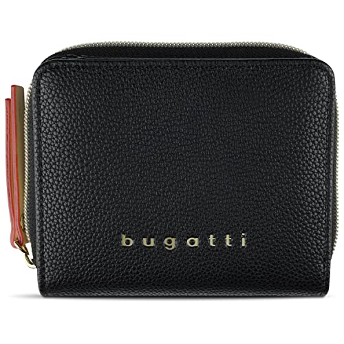 Bugatti Ella Ladies Small Zip Around Wallet Black von bugatti