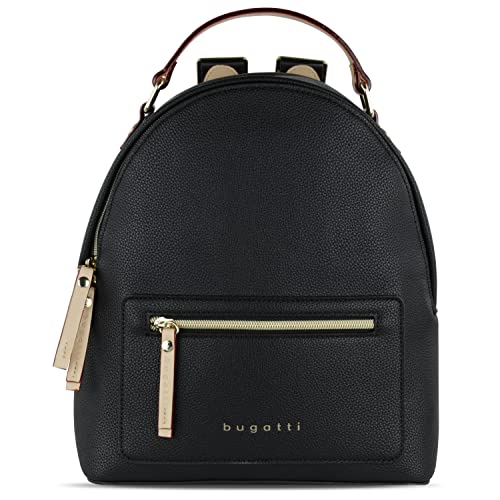 bugatti Ella Rucksack Damen Klein, Frauen Tagesrucksack, Arbeitsrucksack Alltagsrucksack in schwarz von bugatti